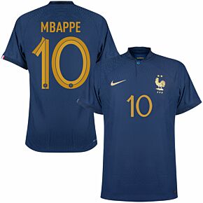 22-23 France Dri-Fit ADV Match Home Shirt + Mbappe 10 (Official Printing)