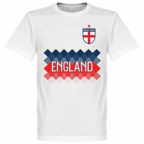 England Team Tee - White