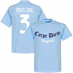 Napoli Carpe Diem Min Jae 3 T-shirt - Sky Blue