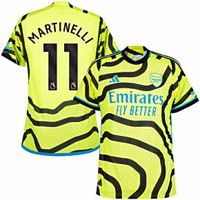 23-24 Arsenal Authentic Away Shirt + Martinelli 11 (Premier League)