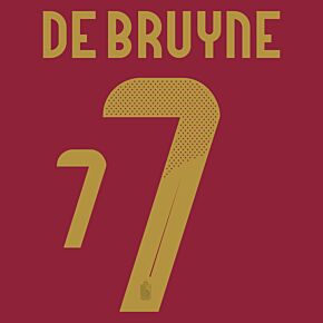 De Bruyne 7 (Official Printing) - 24-25 Belgium Home