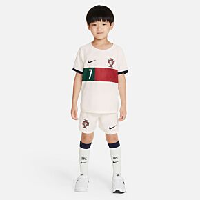 22-23 Portugal Away Mini Kit + Ronaldo 7 (Official Printing)