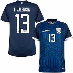22-23 Ecuador Away Authentic Shirt + E.Valencia 13 (Fan Style)