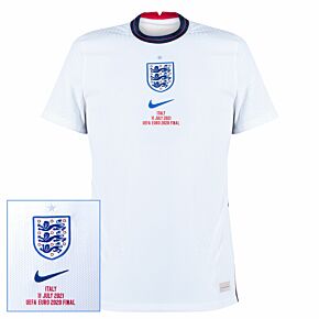 20-21 England Vapor Match Home Shirt + Euro 2020 Final Transfer