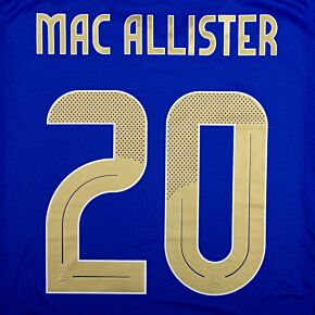 Mac Allister 20 (Official Printing) - 24-25 Argentina Away