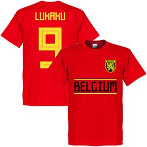 Belgium Lukaku 9 Team Tee - Red