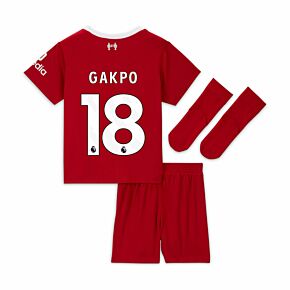 23-24 Liverpool Home Infant Kit + Gakpo 18 (Premier League)