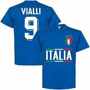 Italy Vialli 9 Team T-shirt - Royal