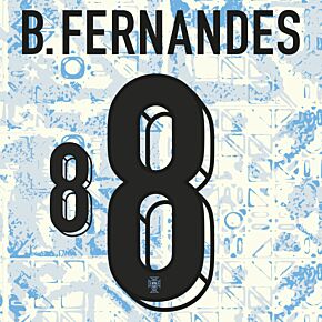 B.Fernandes 8 (Official Printing) - 24-25 Portugal Away