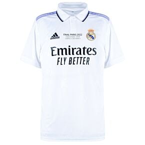 22-23 Real Madrid Home Shirt + UCL Final Transfer