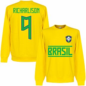 Brazil Richarlison 9 Team Sweatshirt - Yellow