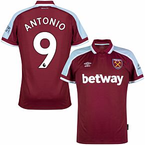 21-22 West Ham Home + Antonio 9 (Premier League Printing)