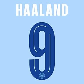 Haaland 9 (Official Cup Printing) - 23-24 Man City Home