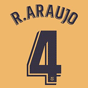 R.Araujo 4 (La Liga Printing) - 22-23 Barcelona Away
