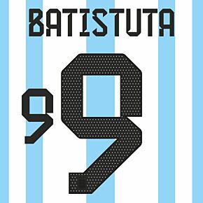 Batistuta 9 (Official Printing) - 22-23 Argentina Home