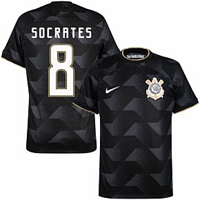 22-23 Corinthians Away Shirt + Socrates 8 (Fan Style)