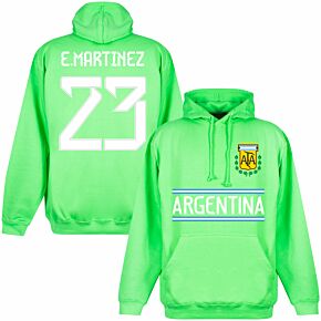 Argentina Team E.Martinez 23 Hoodie - Lime Green