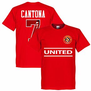 United Cantona 7 Gallery Team Tee - Red