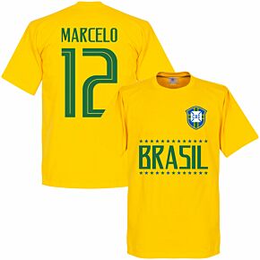 Brazil Marcelo 12 Team Tee - Yellow