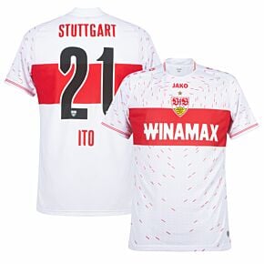 23-24 VFB Stuttgart Home Shirt + Ito 21 (Official Printing)