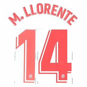 M.Llorente 14 (Official Printing) - 21-22 Atletico Madrid Away