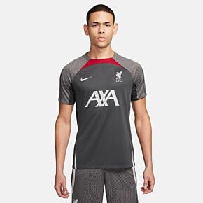 23-24 Liverpool Dri-Fit Strike S/S Top - Anthracite/Wolf Grey