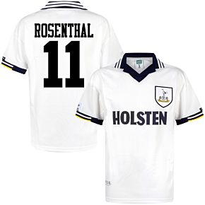 1994 Tottenham Home Retro Shirt + Rosenthal 11 (Retro Flock Printing)