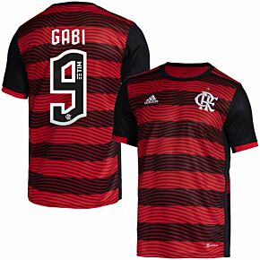 2022 Flamengo Home Shirt + Gabi 9 (Official Printing)