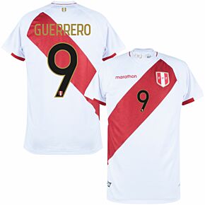 20-22 Peru Home WC Qualifiers Shirt + Guerrero 9 (Fan Style Printing)