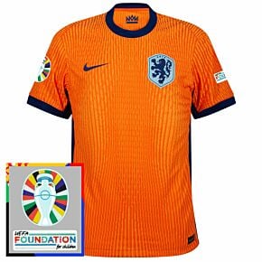 24-25 Holland Dri-Fit ADV Match Home Shirt incl. Euro 2024 & Foundation Tournament Patches