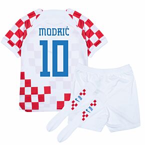22-23 Croatia Home Mini Kit + Modrić 10 (Fan Style Printing)
