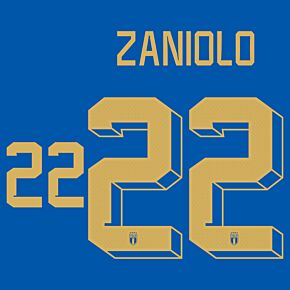Zaniolo 22 (Official Printing) - 22-23 Italy Home
