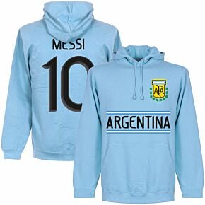 Argentina Team Messi 10 KIDS Hoodie - Sky Blue