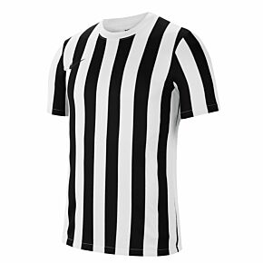 Nike Striped Division IV S/S Shirt - White/Black