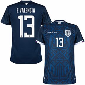 22-23 Ecuador Away Stadium Shirt + Valencia 13 (Fan Style)