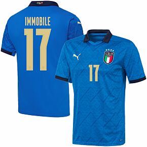 20-21 Italy Home Shirt + Immobile 17 (Official Printing)