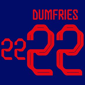 Dumfries 22 (Official Printing) - 22-23 Holland Away