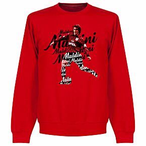 Maldini Script Sweatshirt - Red