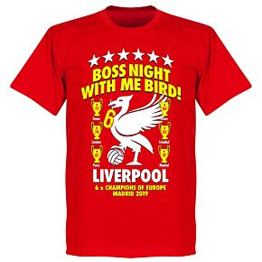 Liverpool Boss Night Champions of Europe Tee - Red