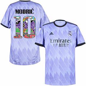 22-23 Real Madrid Away Shirt + Modrić 10 (Pre-Season Printing)