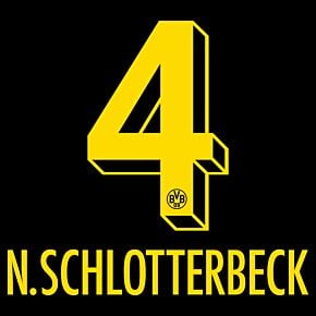N.Schlotterbeck 4 (Official Printing) - 22-24 Borussia Dortmund Away