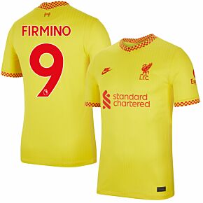 21-22 Liverpool 3rd Shirt + Firmino 9 (Premier League Printing)