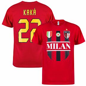 Milan Kaká 22 Legend T-shirt - Red