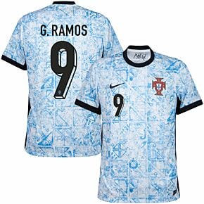 24-25 Portugal Away Shirt + G.Ramos 9 (Official Printing)