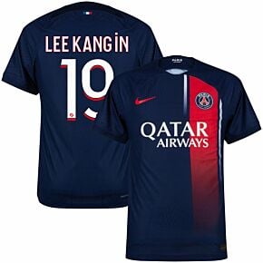 23-24 PSG Dri-Fit ADV Match Home Shirt + Lee Kang In 19 (Ligue 1)