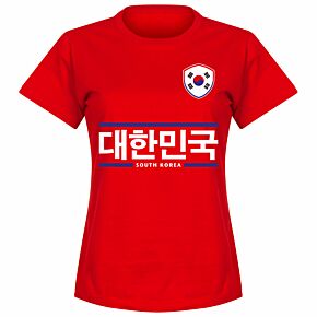 South Korea Team Womens Tee - Red