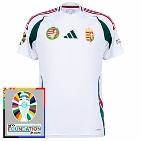 24-25 Hungary Away Shirt incl. Euro 2024 & Foundation Tournament Patches