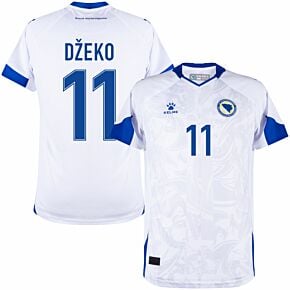 23-24 Bosnia & Herzegovina Away Shirt + Džeko 11 (Fan Style Printing)