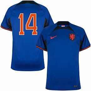 22-23 Holland Away Shirt + No.14 (Legend Printing)