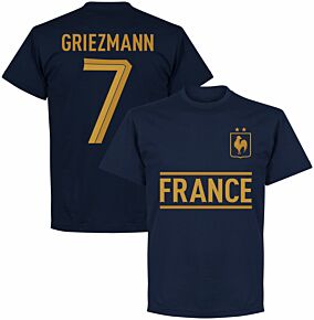France Griezmann 7 Team T-shirt - Navy